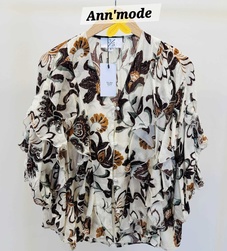 BLOUSE FLEURIE FROU FROU JS MILLENIUM - ANN'MODE 