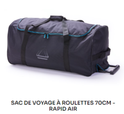 275228 SAC CHARTER BAG NOIR ET BLEU RAPID AIR - Maroquinerie Diot Sellier