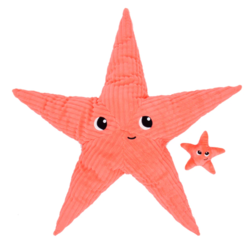 75401 : PELUCHE ETOILE DE MER WAHOU MAMAN ET SON BEBE CORAIL - Maroquinerie Diot Sellier