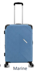 338/55 VALISE EXTENSIBLE ABS 55 CM LYS MARINE - Maroquinerie Diot Sellier