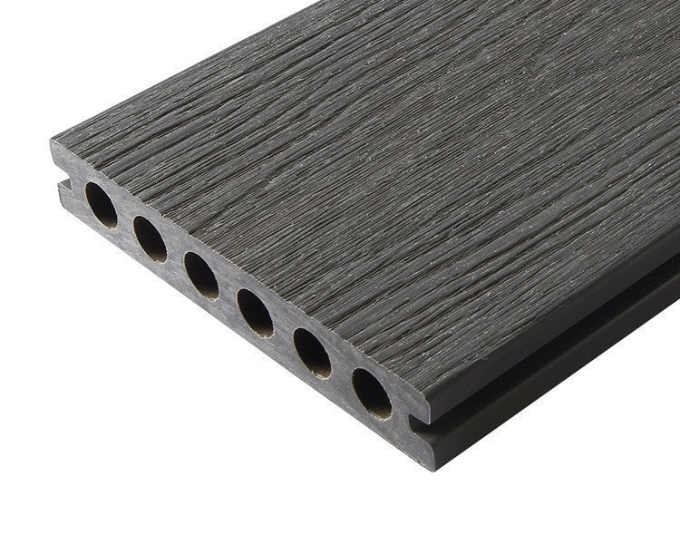 brooklyn gris beton coté texturé bois - Voir en grand