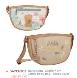 34713-203 SAC A BANDOULLIERE ANEKKE  SLOW LIFE MEDITERRANEAN - Maroquinerie Diot Sellier