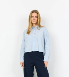 CHEMISE BLEUE F�MININE SOYA CONCEPT  - ANN'MODE 
