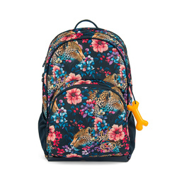 18644 - ASPEN 3.0 FLORAL AMBUSH NAVY : SAC A DOS  2 COMPARTI - Maroquinerie Diot Sellier