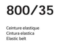 CEINTURE 800/35 ELASTIQUE ET CUIR MANNA - Maroquinerie Diot Sellier