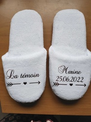 Chaussons Personnaliss Mariage - La Grce Gourmande
