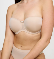 Triumph Beautifull soutien-gorge bandeau chair  - Un Temps Pour Elle - Lingerie