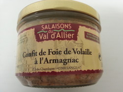 Terrine 180 Grs : Confit Foie de Volaille à l'Armagnac - LA GARE AUX SAUCISSONS