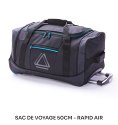 275020 SAC CHARTER BAG NOIR ET BLEU RAPID AIR - Maroquinerie Diot Sellier