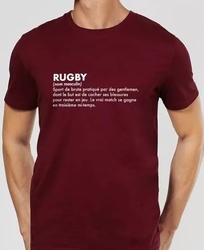 T-shirt Homme Monsieur TSHIRT Dfinition rugby - FRUIROUGE & CIE - L'EPICERIE FERMIERE