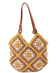 EVA-TZ-01 SAC PORTE EPAULE COTON ET SYNTHETIC LIGNE EVA - Maroquinerie Diot Sellier