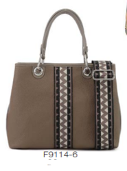 LIGNE BRUNE F9114-6 SAC PORTE MAINS FUCHSIA - Maroquinerie Diot Sellier