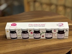 Coffret cadeau 5 Confitures Bio 50 g - Ferme Fruirouge