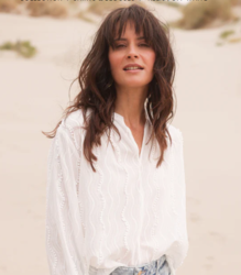 BLOUSE BLANCHE CHIC YEST  - ANN'MODE 