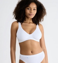 Sloggi Basic + soft Soutien-gorge sans armatures blanc - Un Temps Pour Elle - Lingerie