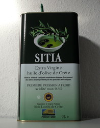 Huile d'Olive Crtoise  Sitia Extra Vierge - La Grce Gourmande