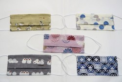 Masque lavable en tenugui, tissu japonais, coton - Comptoir du Japon