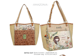 36702-047 SAC A MAIN ANEKKE AMAZONIA EPUISE - Maroquinerie Diot Sellier