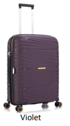 335/55 VALISE EXTENSIBLE POLYPROPYLENE 55CM LYS VIOLET - Maroquinerie Diot Sellier