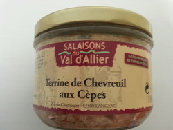 Terrine 180 Grs : Chevreuil au Cèpes - LA GARE AUX SAUCISSONS