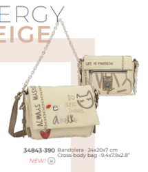 *34843-390  SAC BANDOULIERE ANEKKE FUN & MUSIC ENERGY - Maroquinerie Diot Sellier