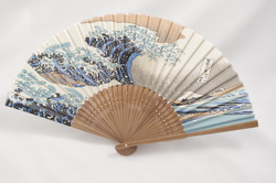 Éventail vague Hokusai   - Comptoir du Japon