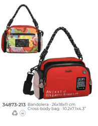 34873-213 SAC PORTE BANDOULLIERE FUN & MUSIC COLORS EPUISE - Maroquinerie Diot Sellier