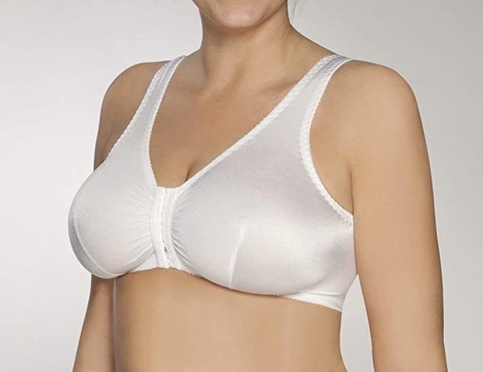 Soutien-gorge Femme Fermeture Devant - Sans Armatures, Bretelles Larges, Coupe Complète