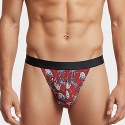 Impetus I AM 1141P5200  String Imprim� fantaisie Rouge - Un Temps Pour Elle - Lingerie