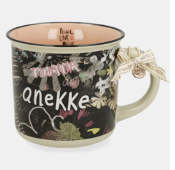  38485-104 TASSE ANEKKE PORCELAINE PEACE AND LOVE - Maroquinerie Diot Sellier