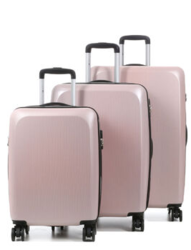 379/55 VALISE SAUMON LYS BERGEN 55 CM   - Maroquinerie Diot Sellier