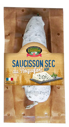saucisson sec pur porc au roquefort 200gr - LEPY 