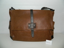 LIGNE LISA M110-04 SAC TRAVERS/EPAULE CUIR MOCCA - Maroquinerie Diot Sellier