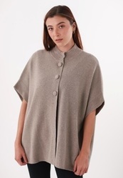 VESTE CAPE BEIGE MAUD ET SACHA - ANN'MODE 