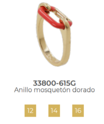 33800-615G BAGUE GOLD ANEKKE EPUISE - Maroquinerie Diot Sellier