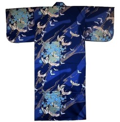 Kimono en soie grues en vol - Comptoir du Japon