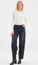 JEAN NOIR VINTAGE BALLOON CUP OF JOE DENIM  - ANN'MODE 