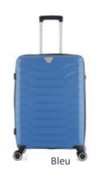2435/55 VALISE EXTENSIBLE CABINE 55CM LYS BLEU - Maroquinerie Diot Sellier