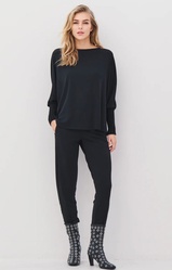 PANTALON LGER CEINTURE BOUCLE NU DENMARK  - ANN'MODE 