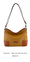 292072 LIGNE HARPER SAC PORTE TRAVERS - Maroquinerie Diot Sellier