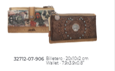 32712-07-906 PORTE FEUILLE A BILLETS IXCHEL ANEKKE EPUISE - Maroquinerie Diot Sellier