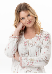 Le Chat Kelly 102 Pyjama en coton et modal imprim florale - Un Temps Pour Elle - Lingerie