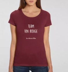 T-shirt Femme Les Vilaines Filles Team Vin Rouge - FRUIROUGE & CIE - L'EPICERIE FERMIERE