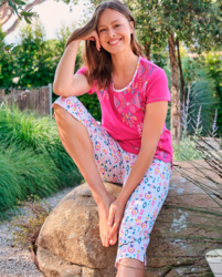 Massana P251202 Pyjama 100% coton rose - Un Temps Pour Elle - Lingerie