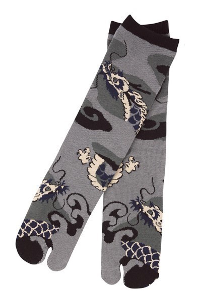 gris dragon - Chaussettes japonaises tabi - Comptoir du Japon - Voir en grand