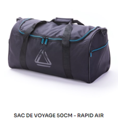 275320 CABIN BAG NOIR ET BLEU RAPID AIR - Maroquinerie Diot Sellier
