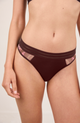 Maison Lejaby Nighty Garden Tanga violet - Un Temps Pour Elle - Lingerie