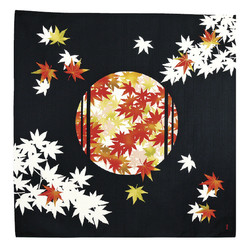 Furoshiki 90cm, carré de tissu japonais, érable - Comptoir du Japon