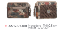 32712-07-018 PORTE MONNAIE IXCHEL ANEKKE EPUISE - Maroquinerie Diot Sellier