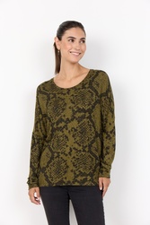TEE SHIRT MANCHES LONGUES IMPRIM SOYA CONCEPT  - ANN'MODE 